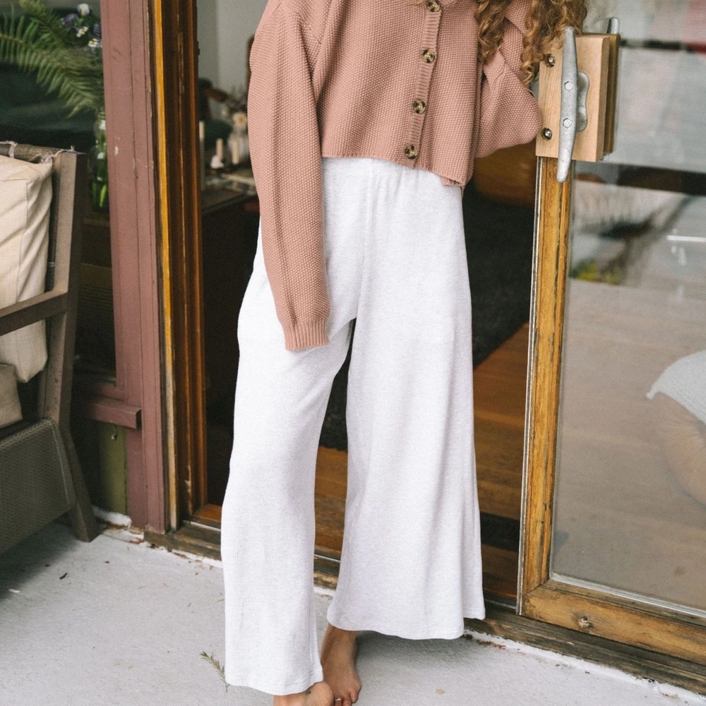 NWT Jackson Rowe waffle knit Meryl pant sz medium